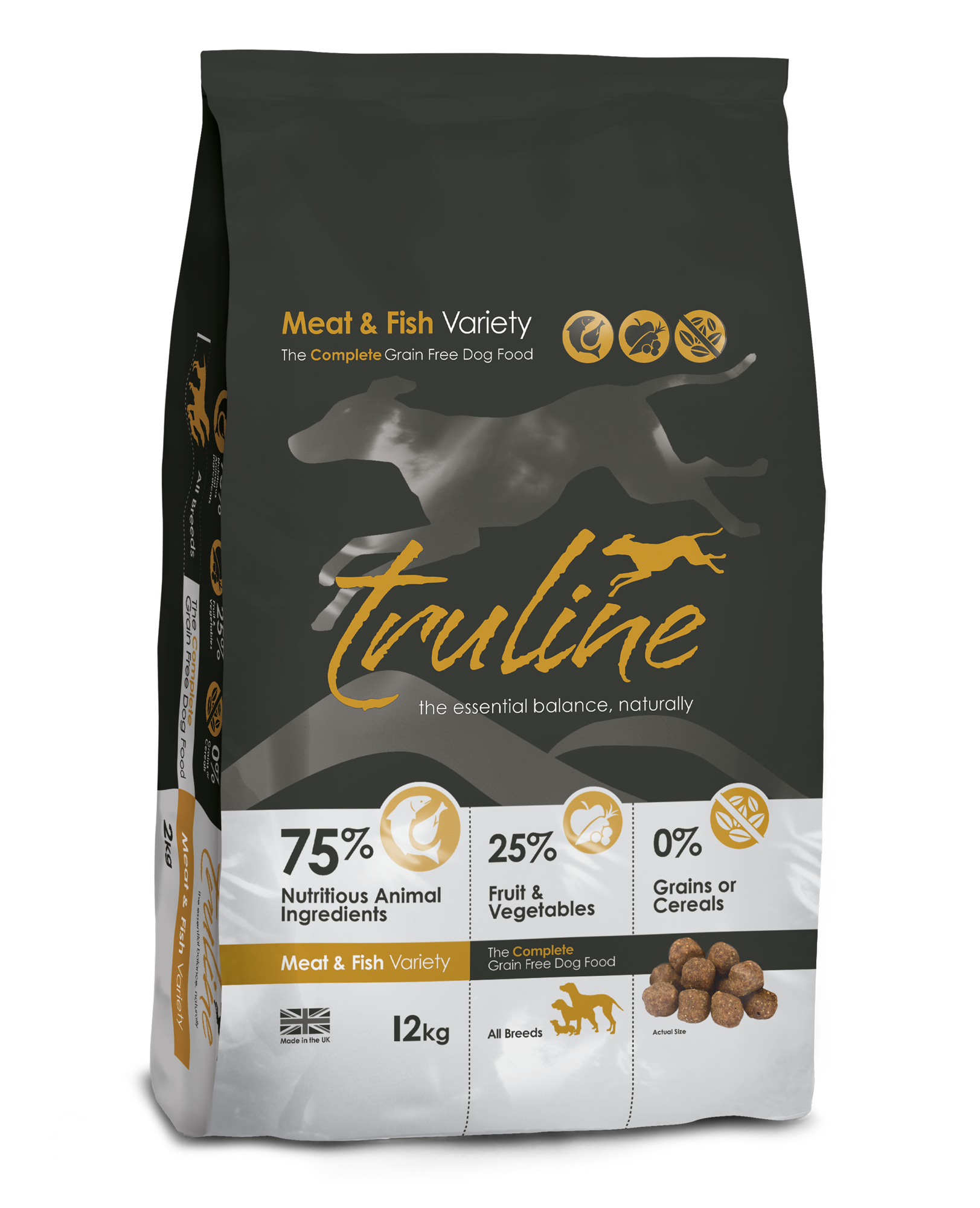 Truline Meat & Fish Grain Free Dry Dog Food - 12kg